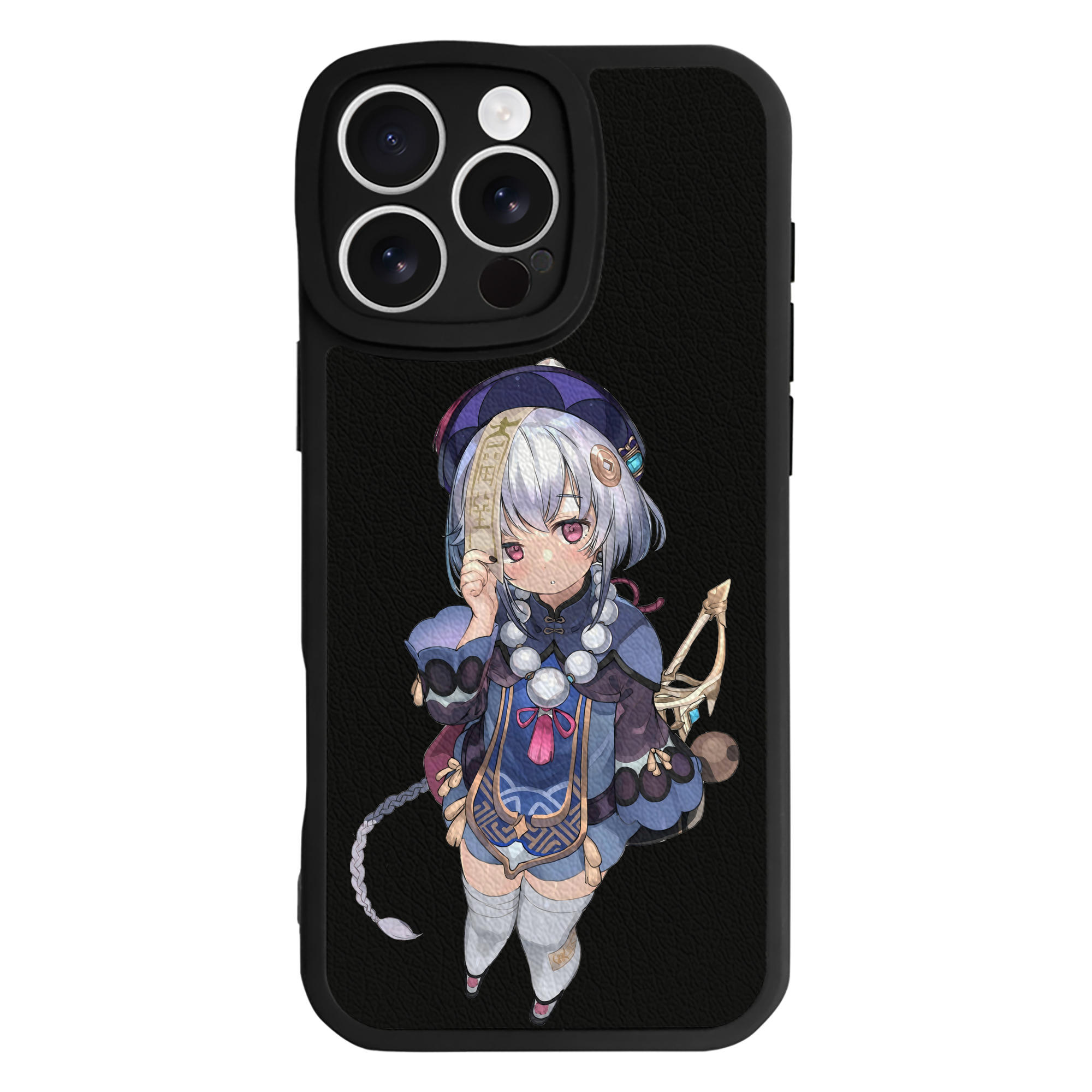 げんし神 七七 なな  genshin Nana 【iPhone 16シリーズ対応】シリコンスマホケース（レザー調） 材質：シリコン